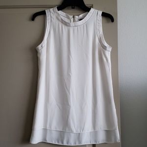 Cream Tiered WHBM Top